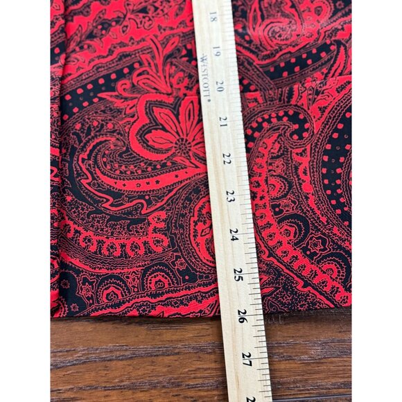 Vintage Koret Jacket Blazer Womens 14 Red Black Paisley Retro Glam Boho Chic - Picture 13 of 15